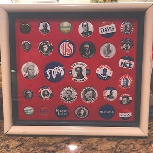 Presidential candidates buttons 29 in all hold a piece of Presidential history.